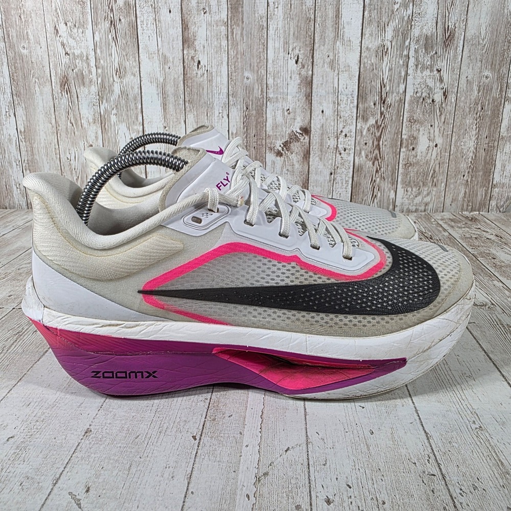 Nike Zoom Fly 6 Womens Running Shoes White Pink Black FN8455-101 Size 10